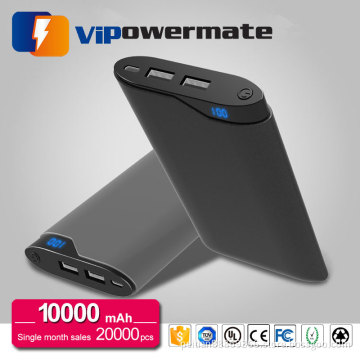 Ultrathin universal new private mould portable mobile power bank 10000mah with led screen